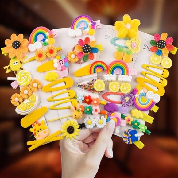 Other - Hair Clips For Girls Cute Snap  Hair Accessories Mixed Patterns Barrettes